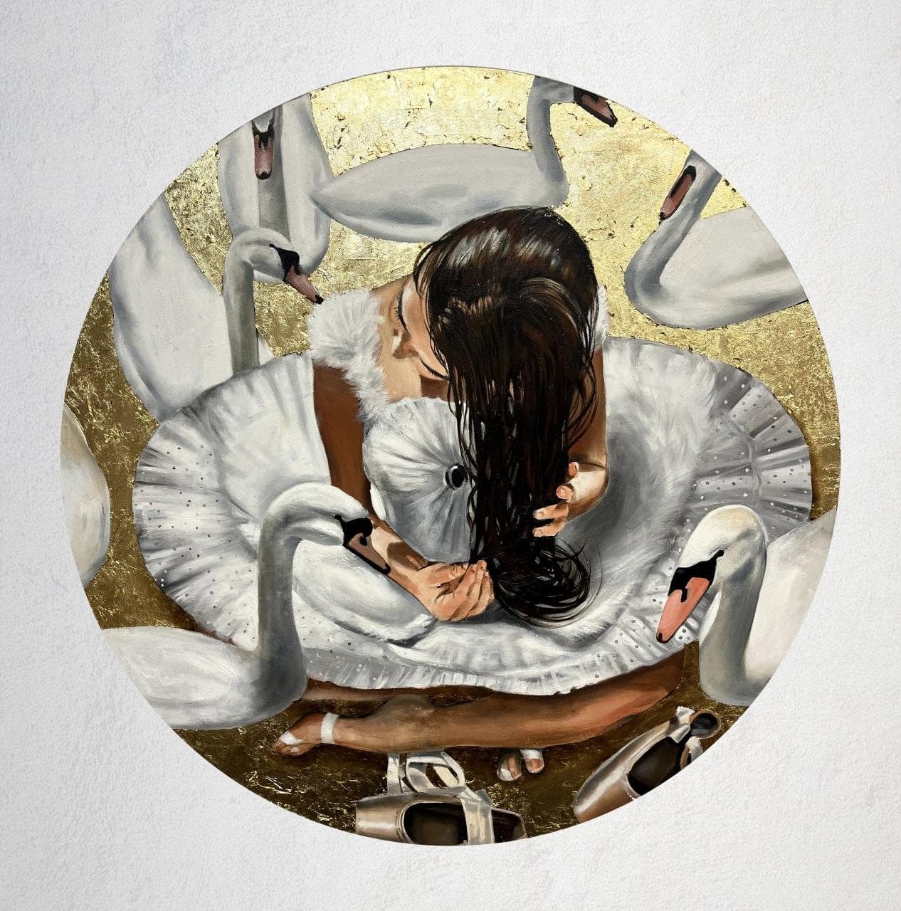 Балерина и лебеди